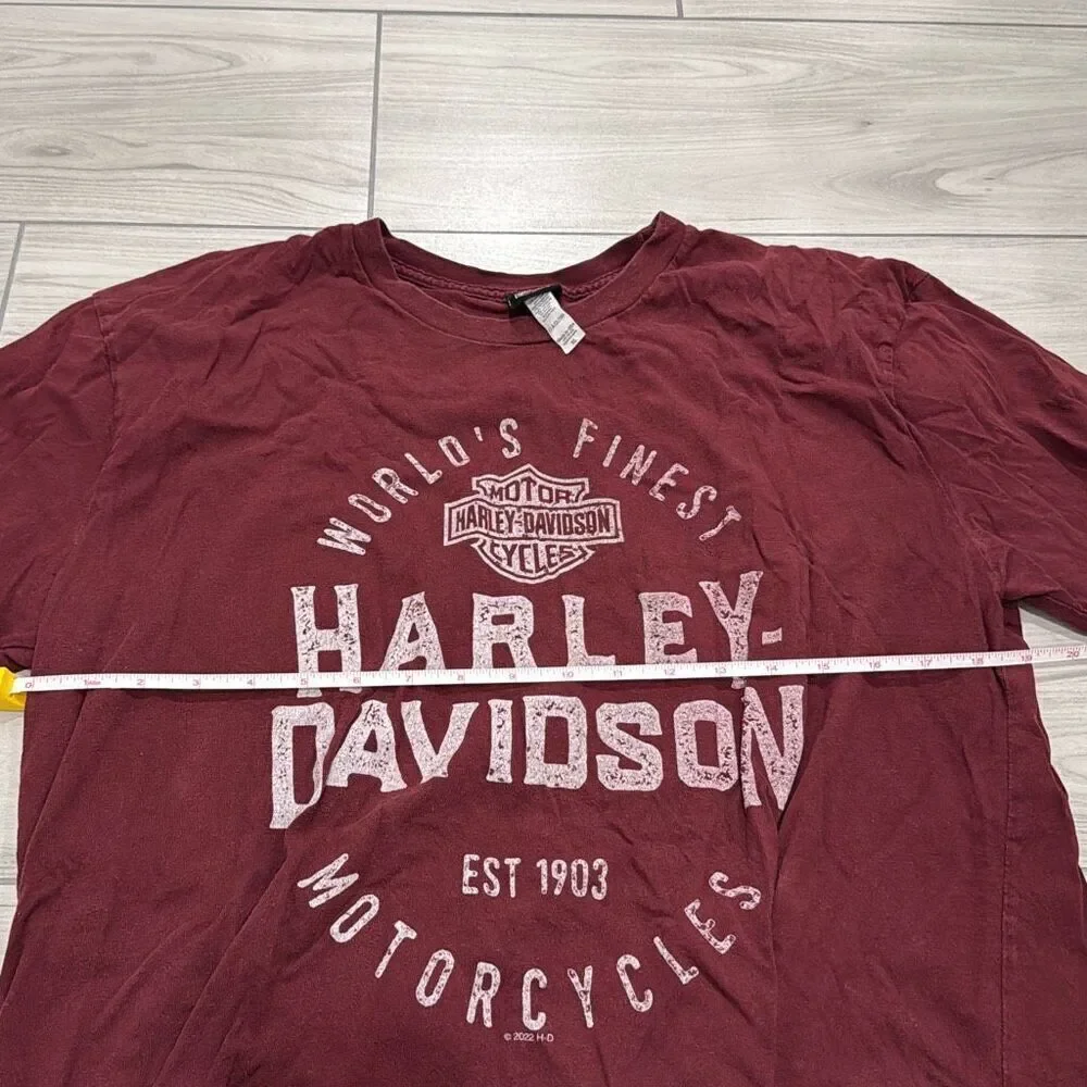 Harley Davidson men’s t-shirt size xl BERGDALE HARLEY-DAVIDSON," "LEGENDARY Mo - Picture 6 of 7